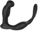 Nexus Simul8 - akkus vibrációs péniszgyűrű anál dildóval (fekete) - szexshop