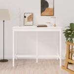 vidaXL Masă de bar, alb, 140x80x110 cm, lemn masiv de pin (822158)