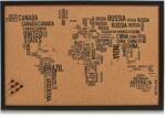 Zeller Panou memo World Letters, pluta, 60 x 40 cm