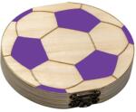 Kynga Tejfogtartó, fogdoboz festett lila focis
