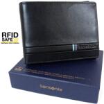SAMSONITE FLAGGED fekete RFID védett nagy férfi pénz és irattartó tárca 144467-1041