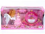 Magic Toys Hercegnő rózsaszín hintóval fényekkel és hangokkal játékszett (MKK259611)