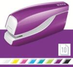 Leitz Capsator electric, WOW NeXXt Series, cu baterii, 10 coli, mov metalizat, Leitz E55661062 (E55661062)