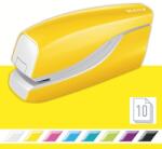 Leitz Capsator electric, WOW NeXXt Series, cu baterii, 10 coli, galben metalizat, Leitz E55661016 (55661064)