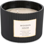 4home Lumânare parfumată în borcan Wood House, 11, 5 x 8 cm, 250 g