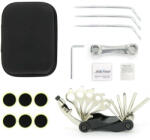 Sahoo Kerékpárjavító készlet tokban, fekete, Sahoo 212105