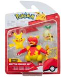 Jazwares Pokémon 3 db-os figura csomag - Turtwig, Pikachu, Magmar (PKW2681)