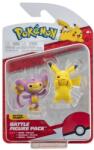 Jazwares Pokémon figura csomag - Pikachu &Aipom 5 cm (PKW2635)