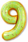  Óriás szám fólia lufi - Fánk - 9