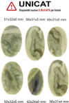  Cabochon Serpentin Natural - Oval - 42-56 x 24-32 x 4-6 mm - 1 Buc