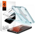 Spigen EZ FIT képernyővédő üveg 2db (2.5D, tokbarát, ultravékony, 0.2mm, 9H + segédkeret) ÁTLÁTSZÓ Samsung Galaxy S22 5G (SM-S901) (AGL04151)
