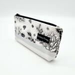 BarbieyDesign Happy Big Női Pénztárca (Fekete-fehér virágos)