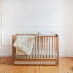 Woodies Safe Dreams - Patut cu sertar independent din lemn pentru bebe, inaltime saltea reglabila, Boho vintage 120 60 cm (boho_vintage)