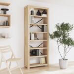 vidaXL Bibliotecă cu 7 rafturi, 80x30x200 cm, lemn masiv de acacia (345082) Biblioteca
