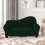 vidaXL Canapea pentru copii, verde închis, catifea (344168) Canapea