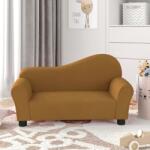 vidaXL Canapea pentru copii, maro, catifea (344164) Canapea
