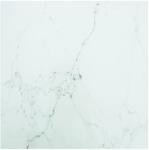 vidaXL Blat masă alb 40x40 cm 6 mm sticlă securizată design marmură (322253)