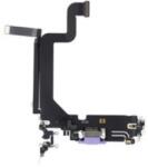  Apple iPhone 14 Pro Max töltő csatlakozós flex kábel, átvezető fólia (lightning) lila, gyári