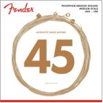 Fender 737060400 - 7060 Acoustic Bass Strings Set Phosphor Bronze . 45-. 100 Gauges - FEN054