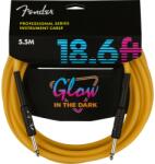 Fender 990818113 - Fender Professional Glow in the Dark Cable, Orange, 18.6'(5m) - FEN1731