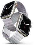 Uniq Revix Band Apple Watch 45mm / 44mm / 42mm / Ultra 49mm kifordítható mágneses szilikon szíj - fehér