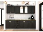 Spectral Mobila Bucatarie Zebra 2.6m MDF Wenge - frezare mustata