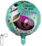 Mezőfi Team Kft Fólia lufi, 46 cm, lámás, ballagásra,