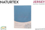 Naturtex középkék Jersey gumis lepedő 1480-200x200 cm