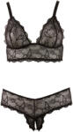 Cottelli Collection Melltartó és alul nyitott tanga