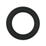 EasyToys Szilikon péniszgyűrű, fekete - medium