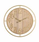 Bizzotto Ceas perete lemn natur fier auriu Ticking 60 cm (0182378)