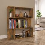 vidaXL Bibliotecă/Separator stejar fumuriu 80x24x96cm lemn prelucrat (815243) Biblioteca