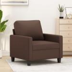 vidaXL Canapea de o persoană, maro, 60 cm, piele ecologică (348663) Canapea