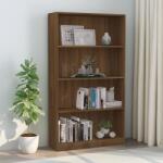 vidaXL Bibliotecă cu 4 niveluri stejar maro 80x24x142 cm lemn compozit (815392) Biblioteca