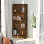 vidaXL Bibliotecă 4 niveluri stejar fumuriu 60x24x142 cm lemn compozit (815429) Biblioteca