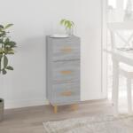 vidaXL Servantă, gri sonoma, 34, 5x34x90 cm, lemn compozit (817409) Comoda