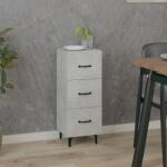 vidaXL Servantă, gri beton, 34, 5x34x90 cm, lemn compozit (812352) Comoda