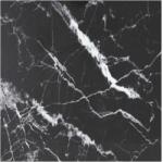 vidaXL Blat masă negru 80x80 cm 6 mm sticlă securizată design marmură (322273)