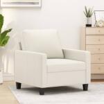 vidaXL Canapea de o persoană, crem, 60 cm, piele ecologică (348662) Canapea