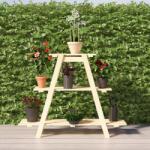 vidaXL Suport pentru flori, 101x23x79 cm, lemn masiv de pin (327378)