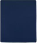 vidaXL Cearșaf de pat cu elastic, bleumarin, 160x200 cm, bumbac (136236)