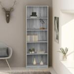 vidaXL Bibliotecă cu 5 niveluri gri sonoma 60x24x175 cm lemn compozit (815433) Biblioteca