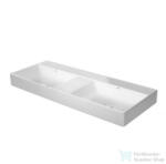Duravit DURASQUARE 120x47 cm-es bútorral aláépíthető dupla mosdó csaplyuk nélkül, 2353120070 (2353120070)