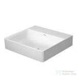 Duravit DURASQUARE 50x47 cm-es bútorral aláépíthető mosdó csaplyuk nélkül, Wondergliss bevonattal, 23535000701 (23535000701)