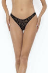 Noir Handmade P011 Leopard Flock Thong S