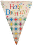Mezőfi Team Kft Zászló fűzér, happy birthday, csillag mintás