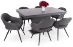  Flóra asztal Cristal székkel - 6 személyes étkezőgarnitúra
