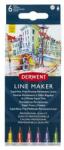 Derwent Line Marker tűfilc készlet 0,3 mm 6db (E2305576)