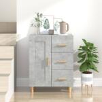 vidaXL Servantă, gri beton, 69, 5x34x90 cm, lemn compozit (812226) Comoda