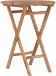 vidaXL Masă de grădină pliabilă, 60 cm, lemn masiv de tec (48993)